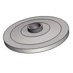 Essve nælon skífa 44x10mm | Karmskrúfur hjá Járn og gler