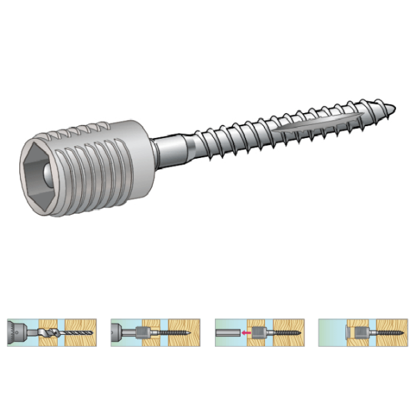 Essve karmskrúfa 14x70/10mm - 100 stk. - Járn og gler