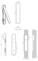 JNF rennihurða-enda grip - Image 2