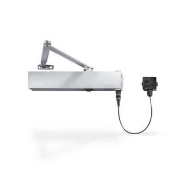 TS4000E 24V silfur án arms m/ innbyggðum segli - Járn og gler