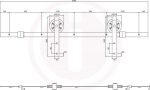 Intersteel rennihurðabr sv, 200cm/340mm (Barnyard) - Image 4