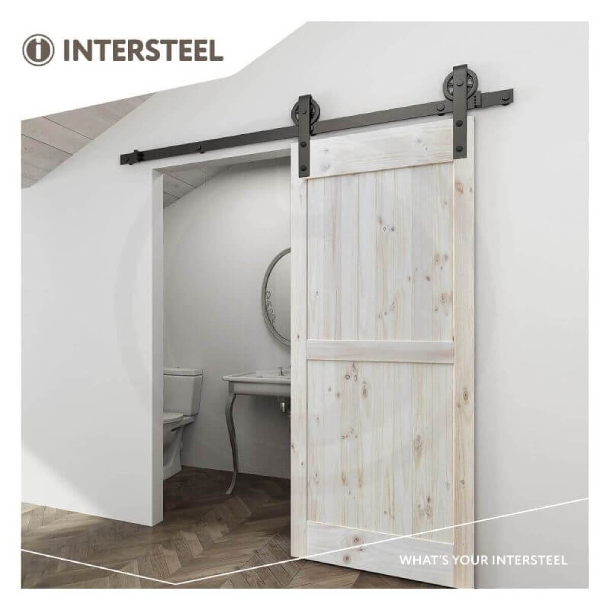 Intersteel rennihurðabr sv, 200cm/340mm (Barnyard) - Image 3