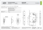 JNF hurðaskrá WC með segli - Image 2