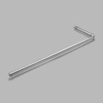 D Line handklæðaslá 14x471mm - hamrað stál - Járn og gler