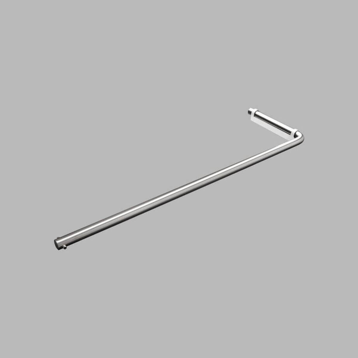 D Line handklæðaslá 14x471mm - Hvít - Járn og gler