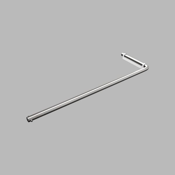 D Line handklæðaslá 14x471mm - Hvít - Járn og gler