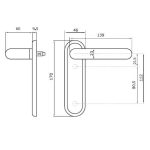 ISEO - Plate with handle and without cyl - Image 2