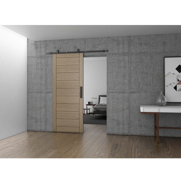 JNF rennih CHARRIOT 60-90cm svört timbur - Járn og gler