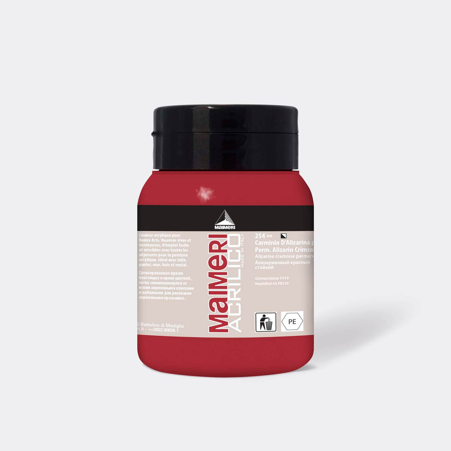 254 Acrylico Perman. Aliz. Crimson 500 ml. - Image 1