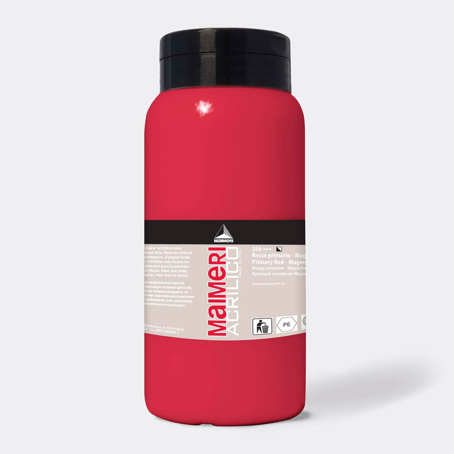 256-1 Acrylico Primary Red Mag. 1000ml - Image 1