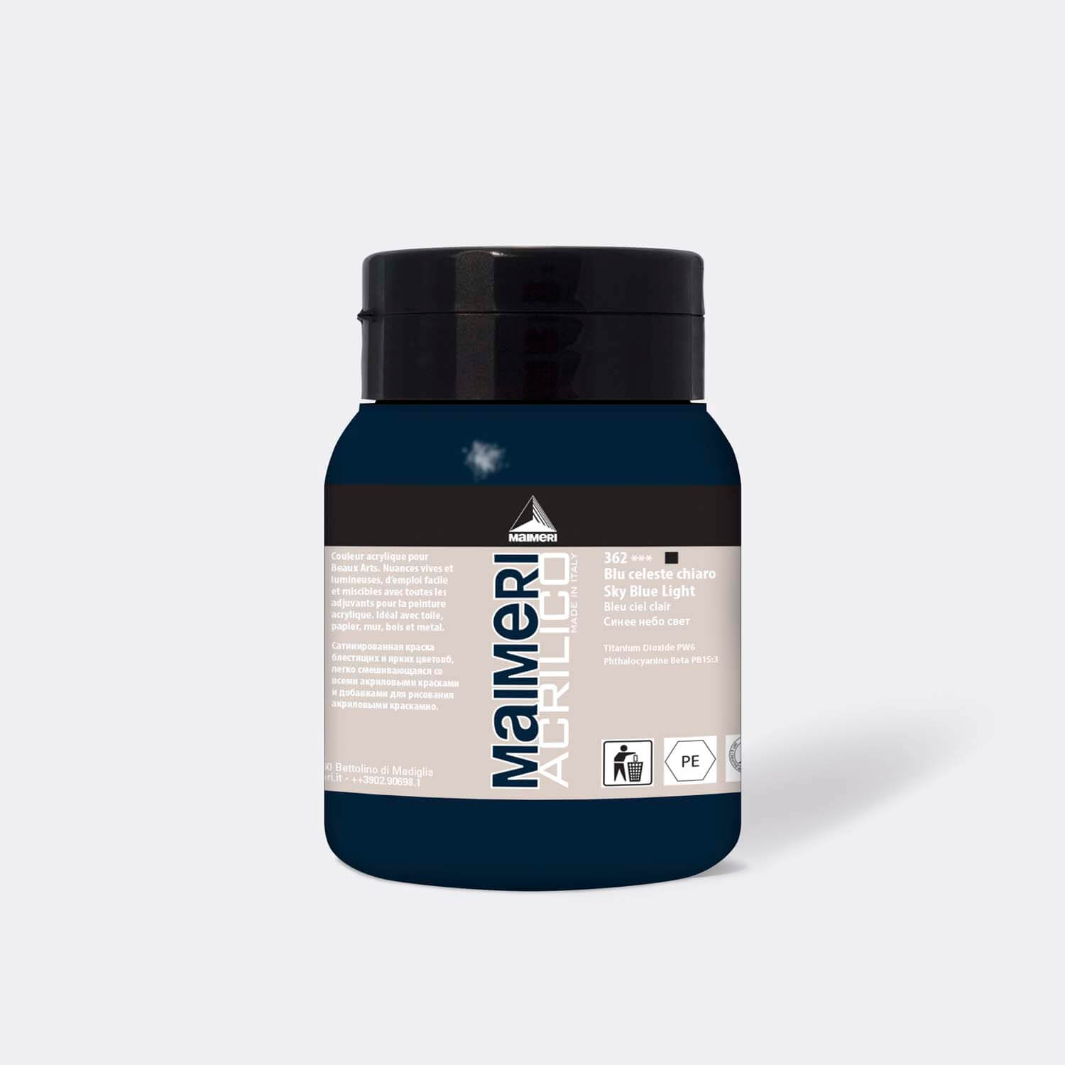 362 Acrylico Sky Blue Light 500 ml. - Image 1