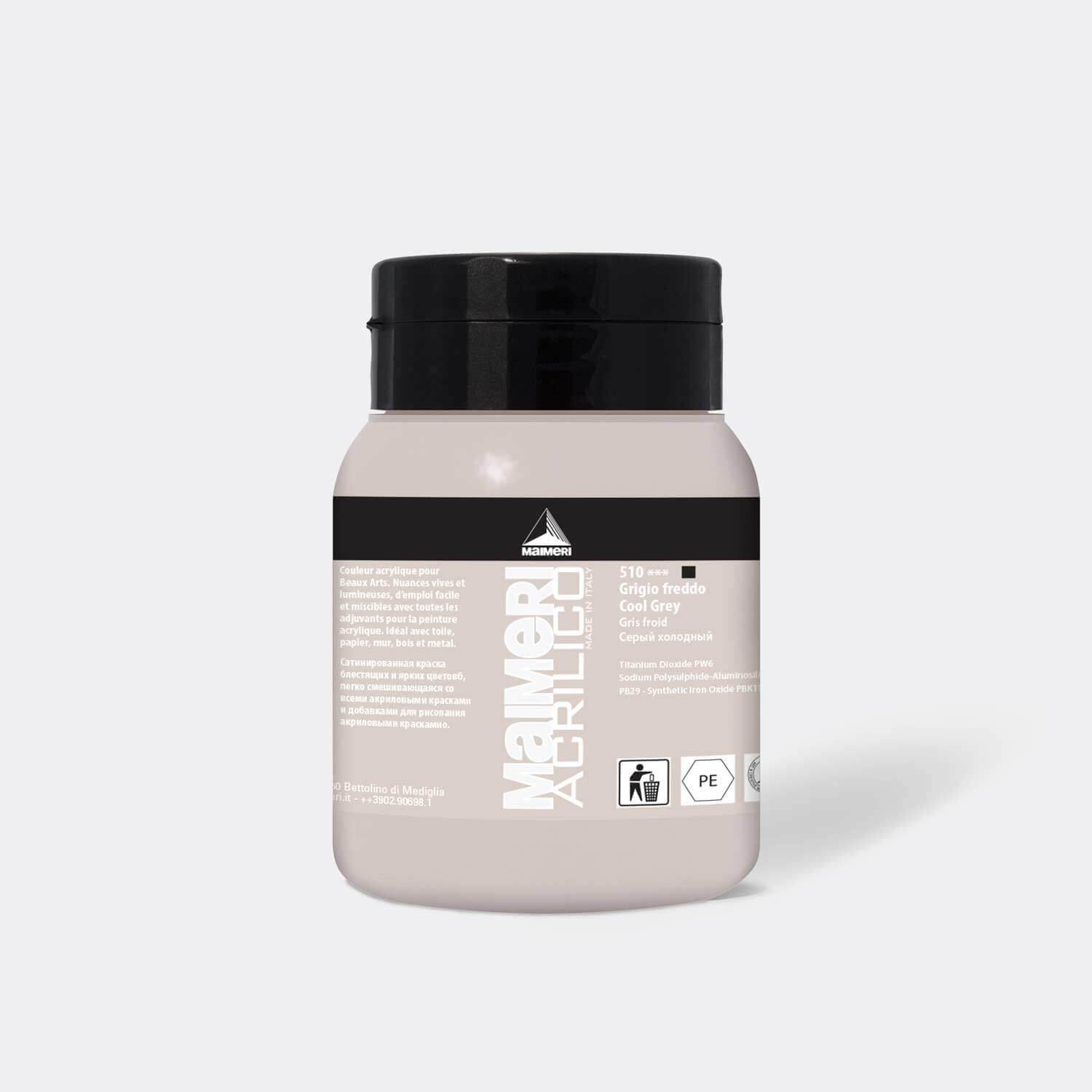 510 Acrylico Cool Grey 500 ml. - Image 1