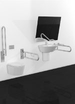 JNF Stuðningsslá WC niðurfellanleg stál - Image 2