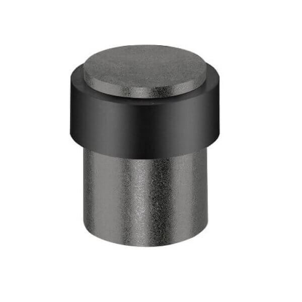Hurðastopp á gólf-30mm svartur JNF | Hurðastoppari Járn og gler