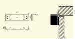 JNF Hurðaseg bracket L 28.690 og 28.691 - Image 2