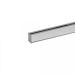JNF glerprófíll með hlíf f/10mm - 3 mtr.