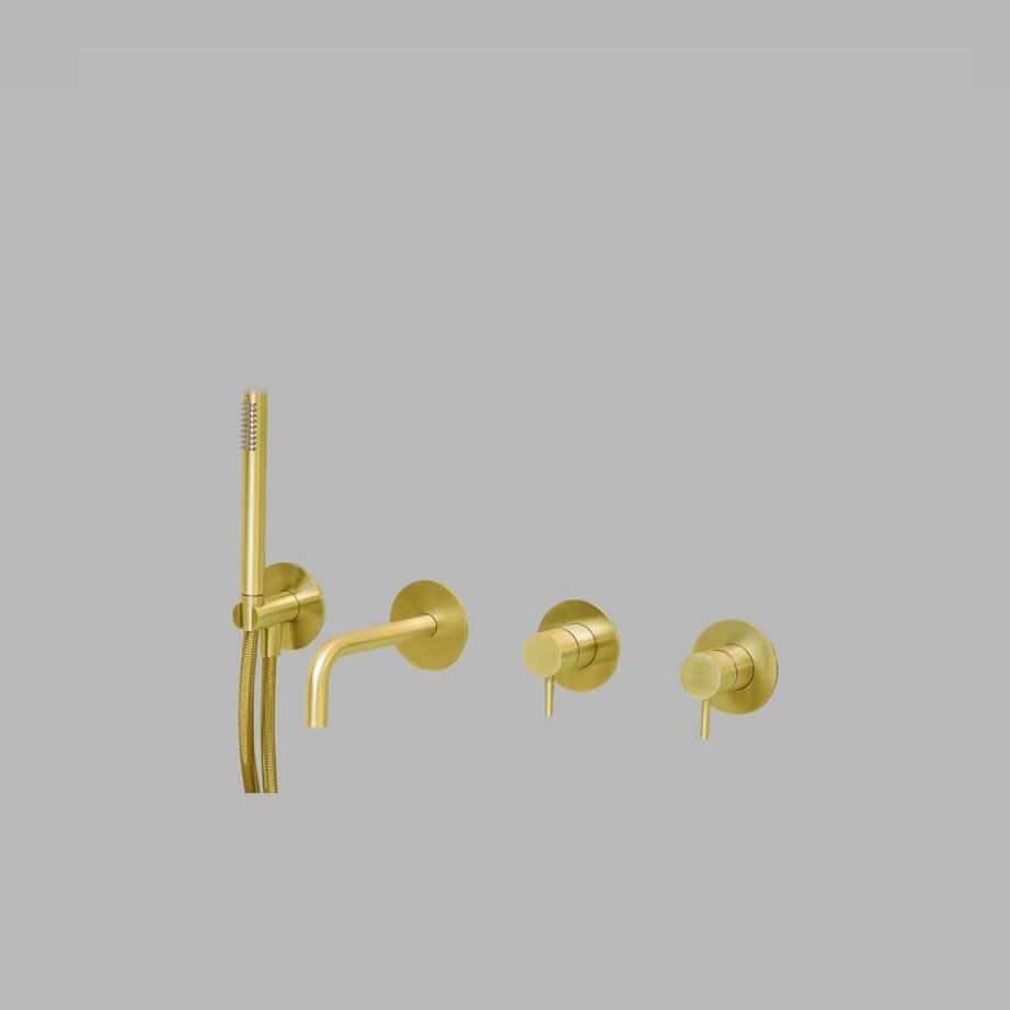 QS3200-190SMP3 brass Two-way bathtub set brass - Image 1