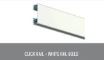 Galleríbraut á vegg 200cm. hvít - Image 2
