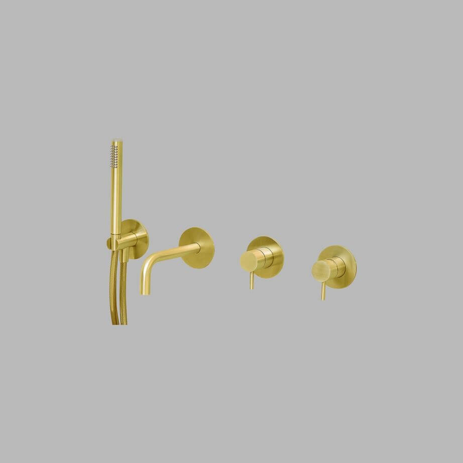 QS3200-190SMP3 Two-way bathtub set polished brass - Image 1