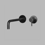 Built-in mixer set, 250mm króm charcoal
