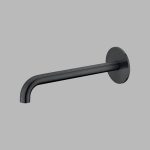 Qtoo built-in sensor tap 250mm charcoal - Járn og gler