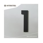 Intersteel Húsnúmer 1 300mm. svart - Image 3