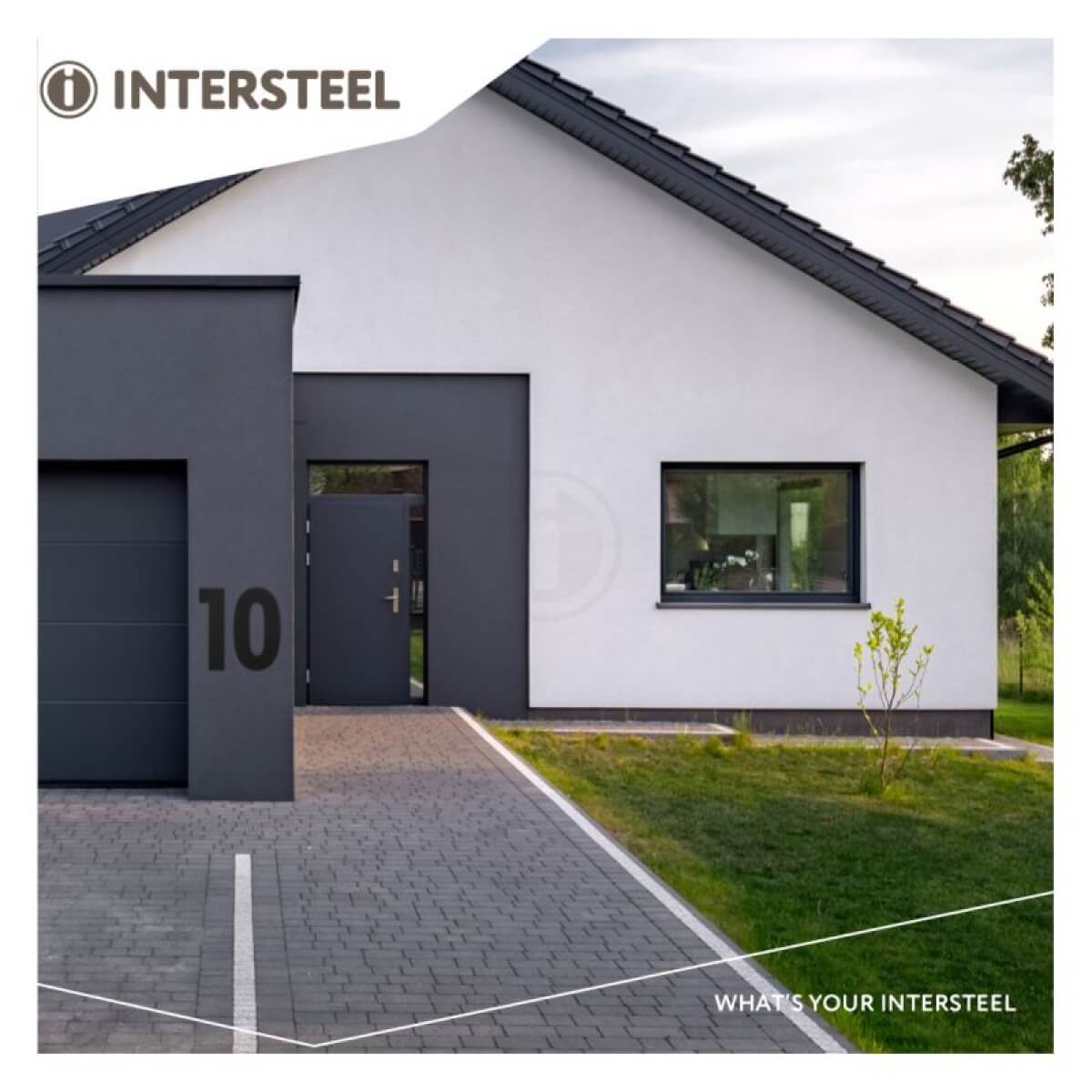 Intersteel Húsnúmer 2 300mm. svart - Image 2