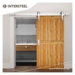 Intersteel rennihurðabraut stál, 200cm - Járn og gler