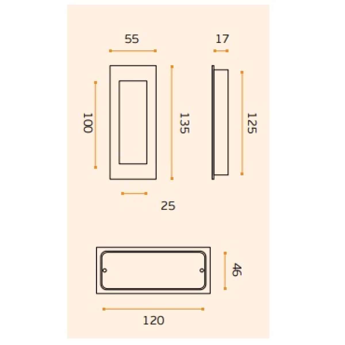 JNF rennih.grip kantað 135x55mm svart títan - Image 2