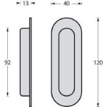 Intersteel Rennih.grip 120x40 oval - Image 2