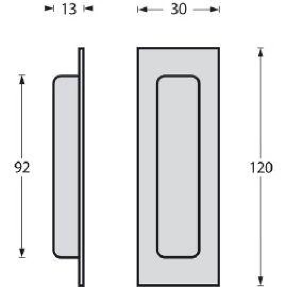 Intersteel Rennih.grip 120x40 ferkant - Image 2