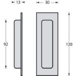 Intersteel Rennih.grip 120x40 ferkant - Image 2