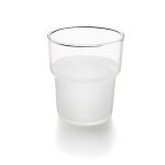 D Line glerglas í veggh. tannburstahald