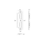 JNF hurðaskrá 20mm mikill noktun Cylende - Image 2