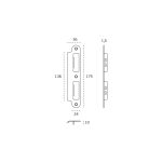 JNF hurðaskrá 20mm mikill noktun WC - Image 3