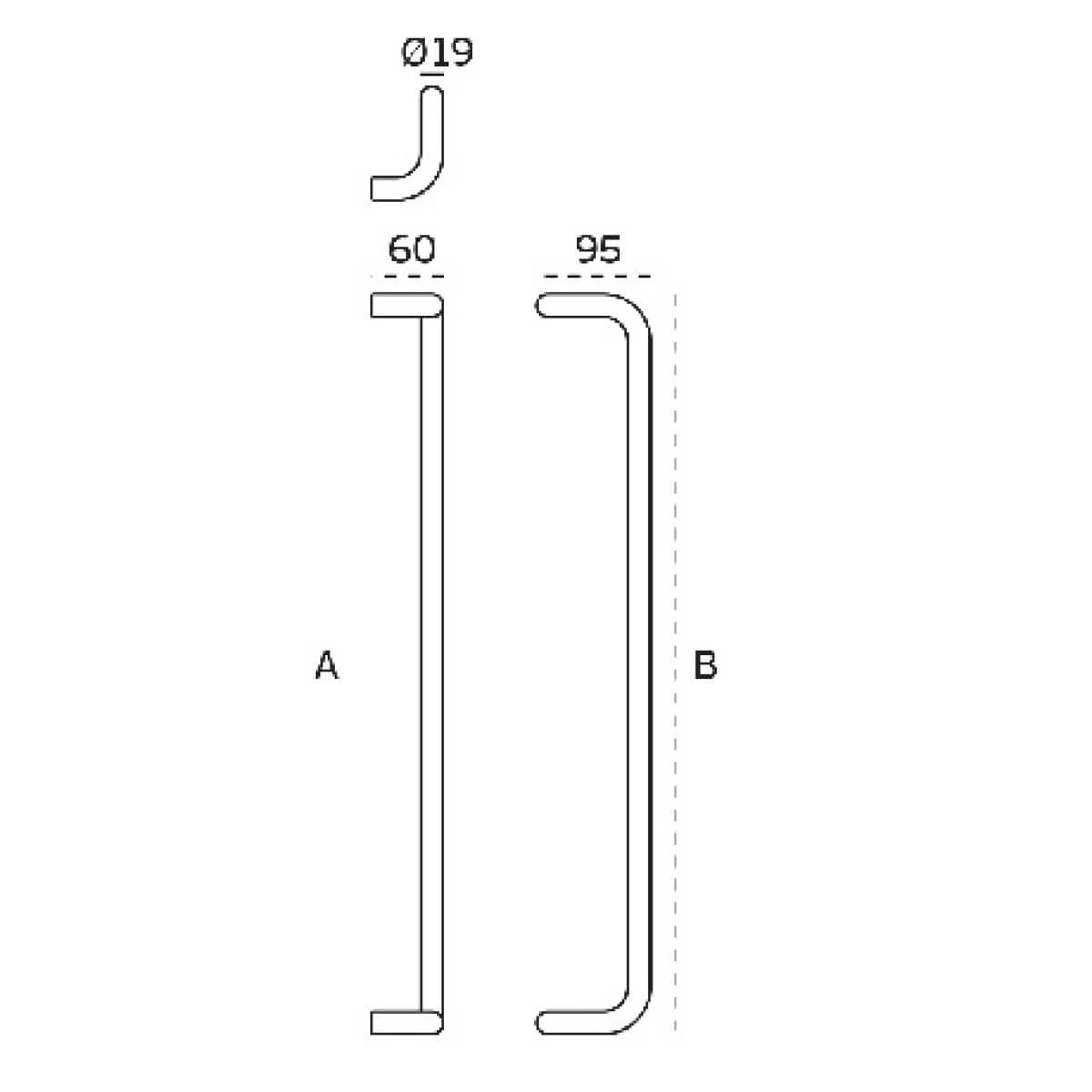 Handfang JNF D=19mm - 350mm Gler - Image 2