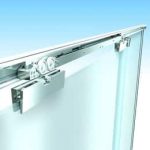 Glerklemmur f/Perlan+Rollan rennihurðabrautir | Járn og gler