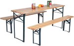 Borð + 2 bekkir. Sett 170cm